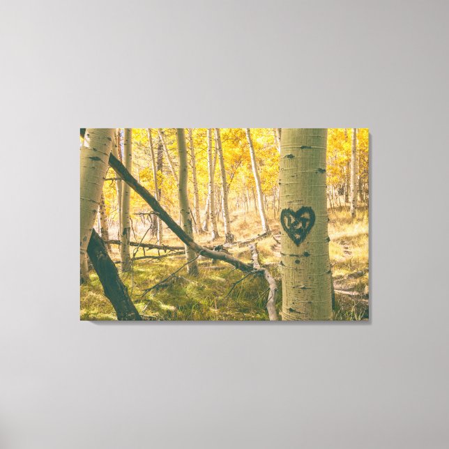 Toile Forêt d'Aspen à l'automne (Recto)