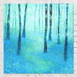 Toile Forêt de Bluebell<br><div class="desc">Un tableau d'un paysage boisé de bleuets paisible au printemps, près de Challock à Kent. Des tons vifs de bleu et de vert, la nature dans toute sa gloire. Tranquille, paisible et apaisante pour un sentiment de bien-être et d'optimisme. Art original de Nic Squirrell.</div>