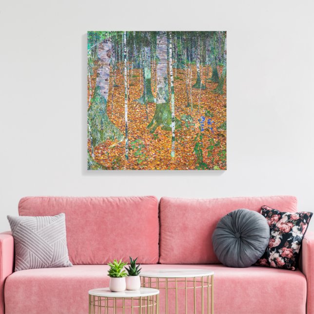 Toile Forêt de bouleaux | Gustav Klimt | (Insitu(Salon))