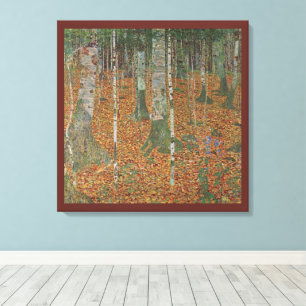 Toile Forêt de bouleaux par Gustav Klimt, Art Nouveau vi