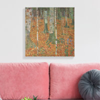 Forêt de bouleaux par Gustav Klimt, Art Nouveau vi
