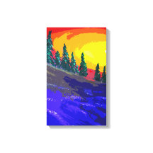 Forêt de coucher de soleil