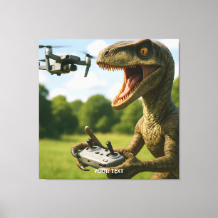 Toile Forêt de drones de Dinosaures mignons Imaginaires