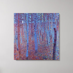 Toile Forêt de hêtres par Gustav Klimt, Art Nouveau Vint