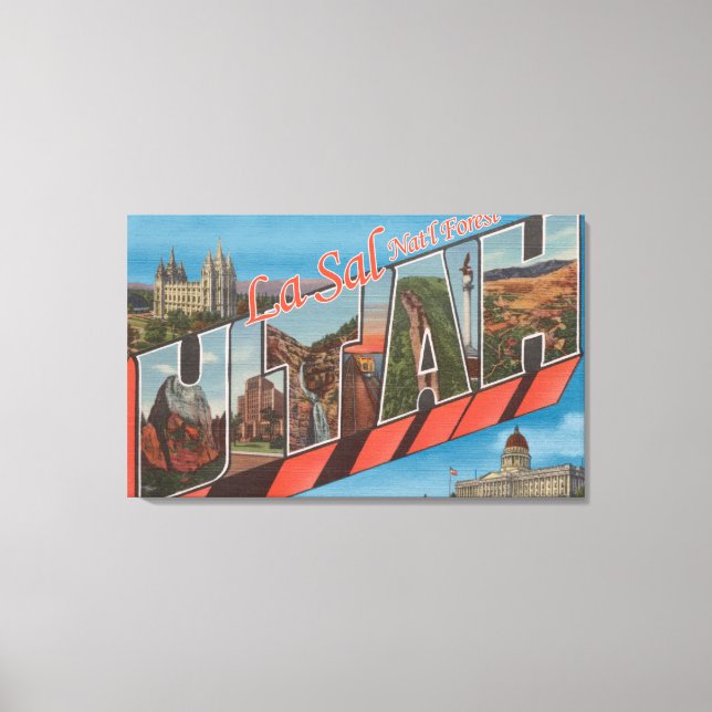 Toile Forêt de La Sal Nat'l, Utah - Grande Lettre (Recto)