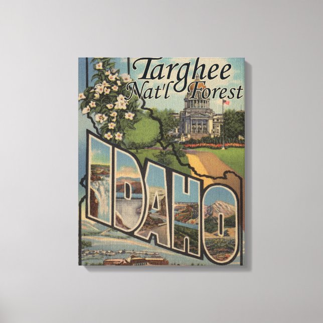 Toile Forêt de Targhee Nat'l, Idaho - Scène aux grandes  (Recto)