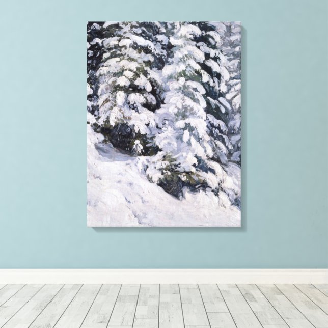 Toile Forêt d'hiver | Aleksander Borisov (Insitu (Plancher de Bois))
