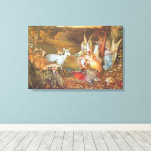 Toile Forêt enchantée par l'artiste John Anster Fitzgera