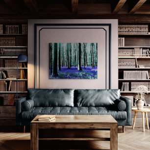 Toile Forêt Envoûtante de Jacinthes des Bois