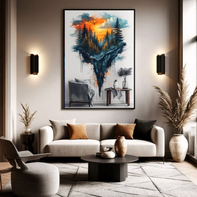 Toile Forêt flottante rêveuse (Créateur téléchargé)
