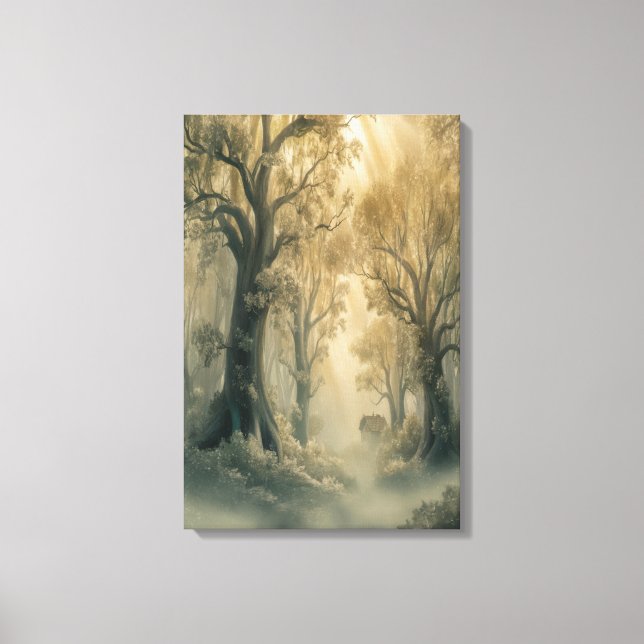 Toile Forêt mystique (Recto)
