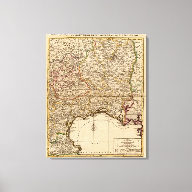 Toile Forêts et établissements français (Recto)