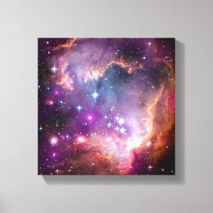 Toile Formation d'étoiles NGC 602 - Photo de la NASA Hub