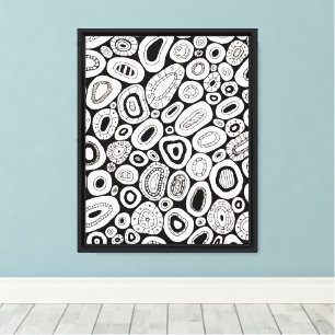 Toile Formes Blobby Aléatoires Art Abstrait