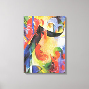 Toile Formes brisées par Franz Marc, Art abstrait vintag