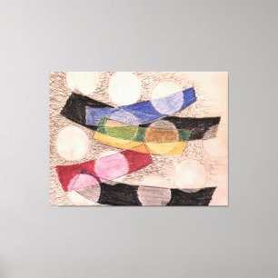 Toile Formes flottantes, art abstrait,