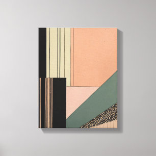 Toile Formes géométriques Art moderne coloré enveloppé C