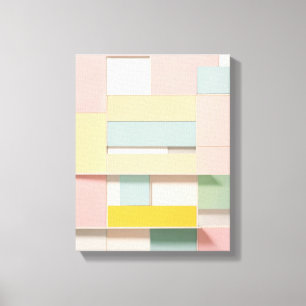 Toile Formes géométriques Art moderne coloré enveloppé C