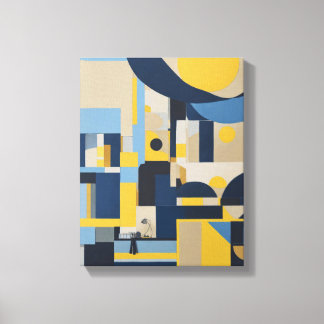 Toile Formes géométriques Art moderne coloré enveloppé C