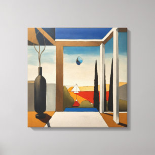 Toile Formes géométriques Art moderne coloré enveloppé C