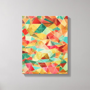 Toile Formes géométriques Art moderne coloré enveloppé C
