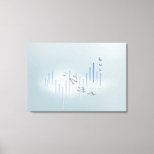 Toile Formule, graphique, symboles 13 de maths