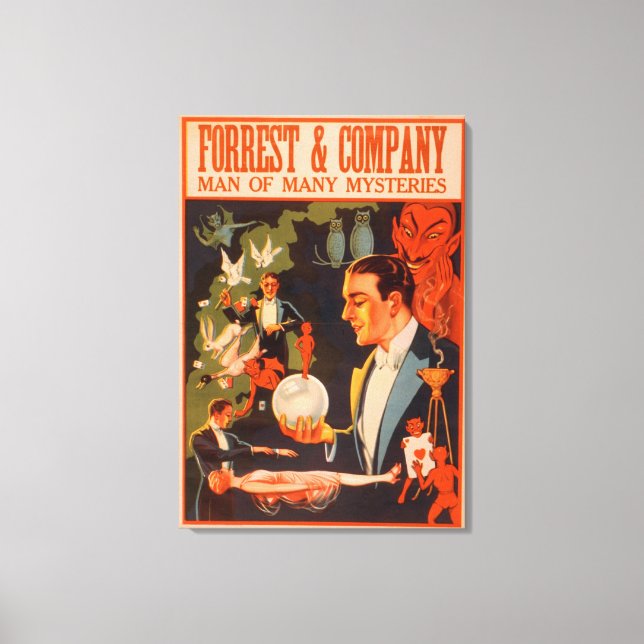 Toile Forrest & Company Man of Many Mysteries Magie (Recto)