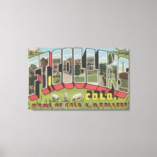 Toile Fort Collins, le Colorado - grandes scènes de