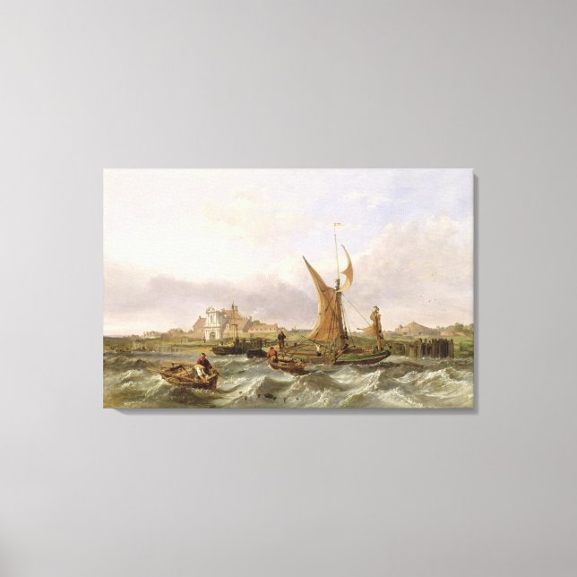 Toile Fort de Tilbury - Vent contre la marée, 1853 (huil (Recto)