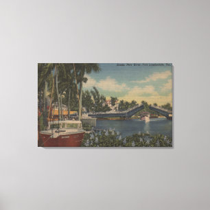 Toile Fort Lauderdale, FL - nouvelle vue et pont-levis