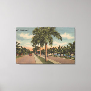 Toile Fort Lauderdale, la Floride - vue des Olas de Las