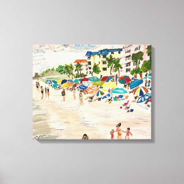Toile "Fort Myers Beach" en acrylique (Recto)