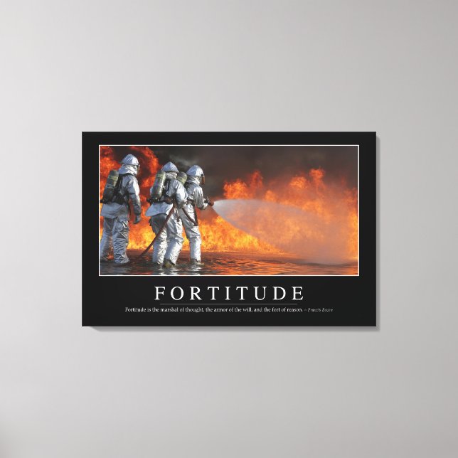 Toile Fortitude : Citation Inspirationnelle (Recto)
