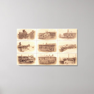 Toile Forts Sumter et Moultrie