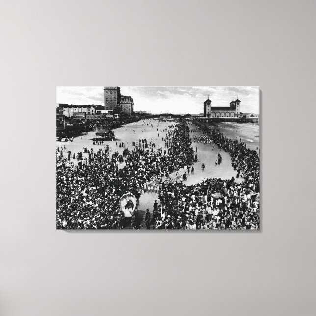 Toile Foules à Atlantic City, NJ Beauty Pagent (Recto)