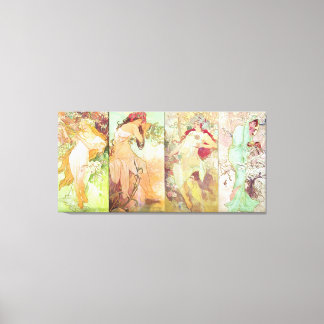 Toile Four Seasons par Alfons Mucha, 1896