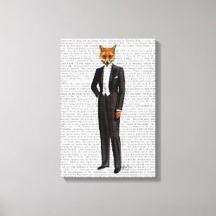 Toile Fox dans le costume de soirée complètement