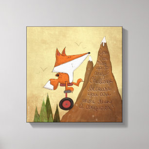Toile Fox Unicyclist-Plus qu'un conquérant