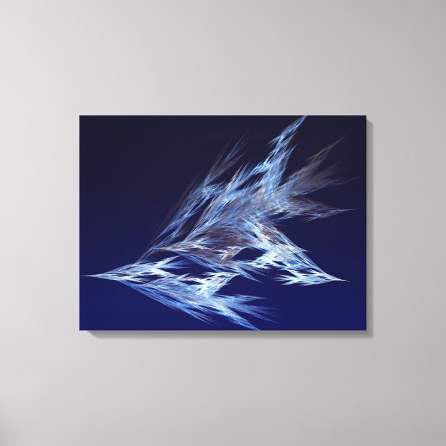 Toile Fractal - Oiseaux en vol (Recto)