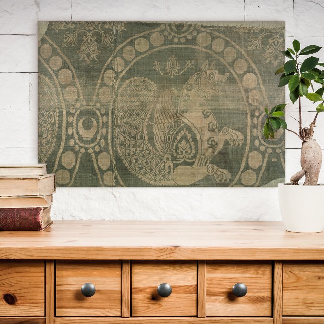 Toile fragment de soie montrant le 'Senmurv' (Créateur téléchargé)