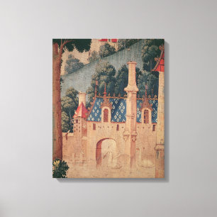 Toile Fragment d'une tapisserie médiévale