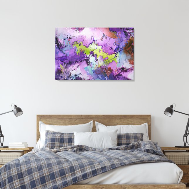 Toile "Fragments dynamiques" Art Abstrait contemporain (Insitu(Chambre))