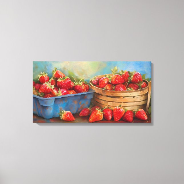 Toile Fraises fraîches (Recto)