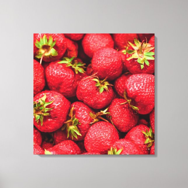 Toile Fraises Rouge délicieuse fraise (Recto)