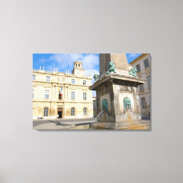 Toile France, Arles, Provence, Place de la (Recto)
