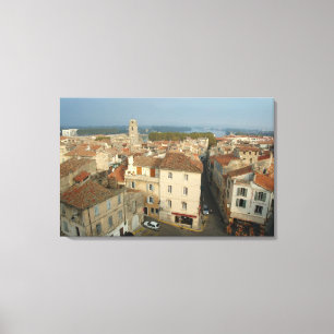 Toile France, Arles, Provence, vue sur la ville depuis