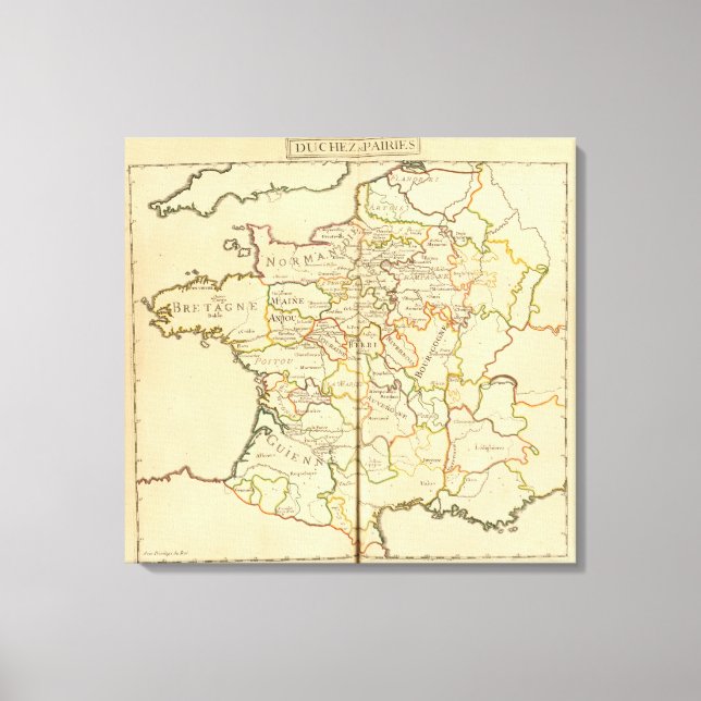 Toile France et frontières (Recto)