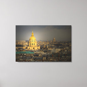 Toile France, Paris. Les Invalides vus depuis la