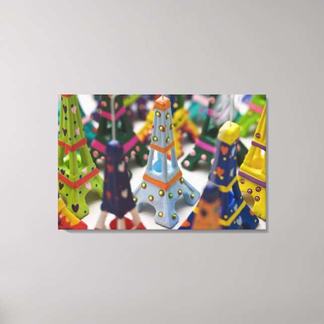 Toile France, Paris, Miniature Tour Eiffel (Recto)