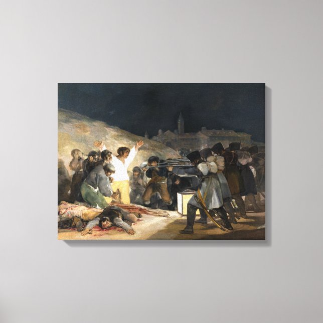 Toile Francisco de Goya Le 3 mai 1808 (Recto)